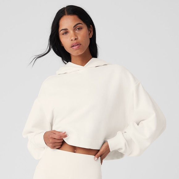 ALO Yoga | Tops | Nwt Alo Bae Hoodie Ivory S | Poshmark